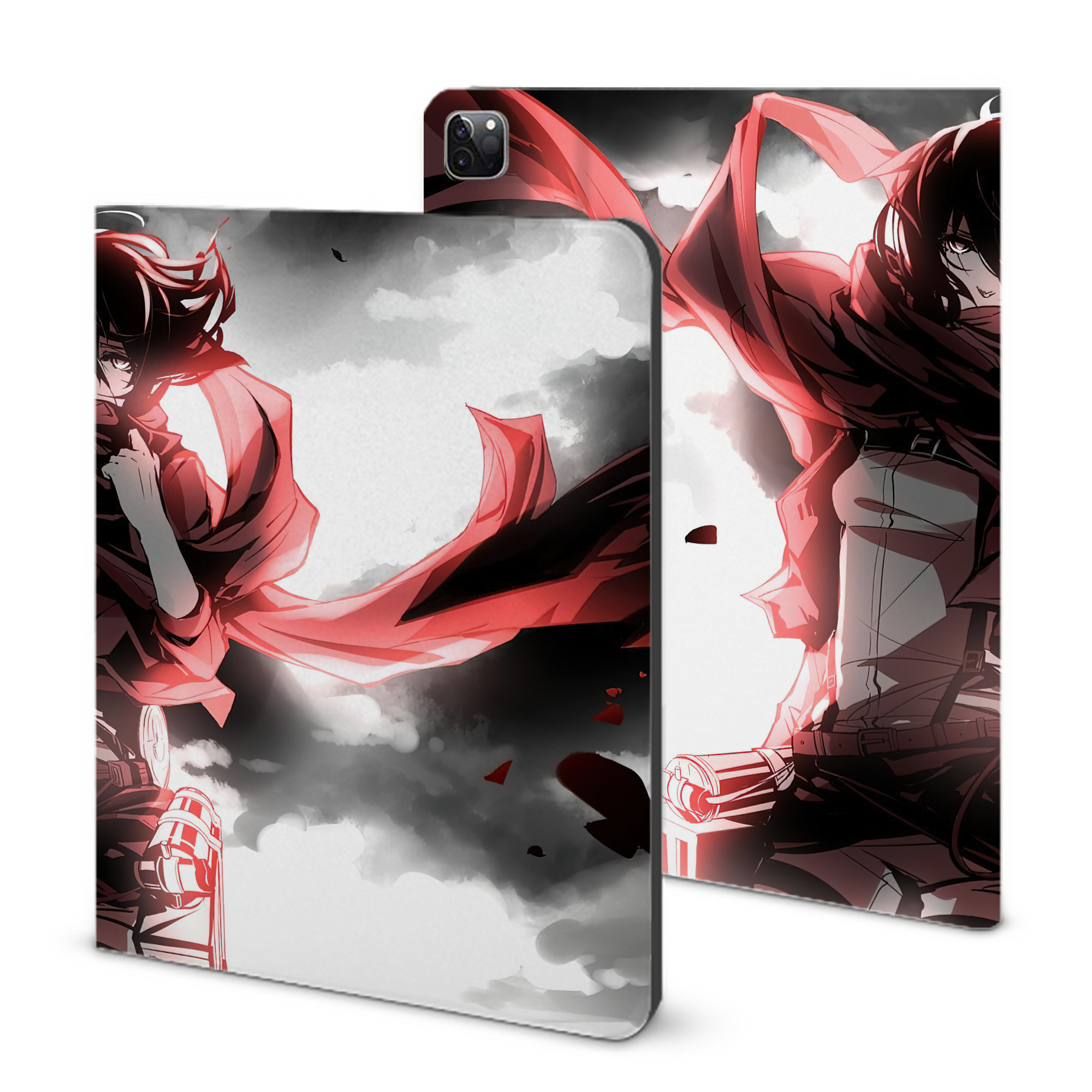 （画像用） 進撃の巨人 Attack on Titan IPad ケース ブック型 PUレザー TPU 耐衝撃 軽量 薄型 ペン収納なし 全面保護 IPad 各モデル対応